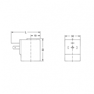 Coil Danfoss 12VDC fi15 h = 50mm